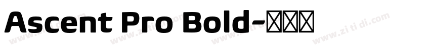 Ascent Pro Bold字体转换